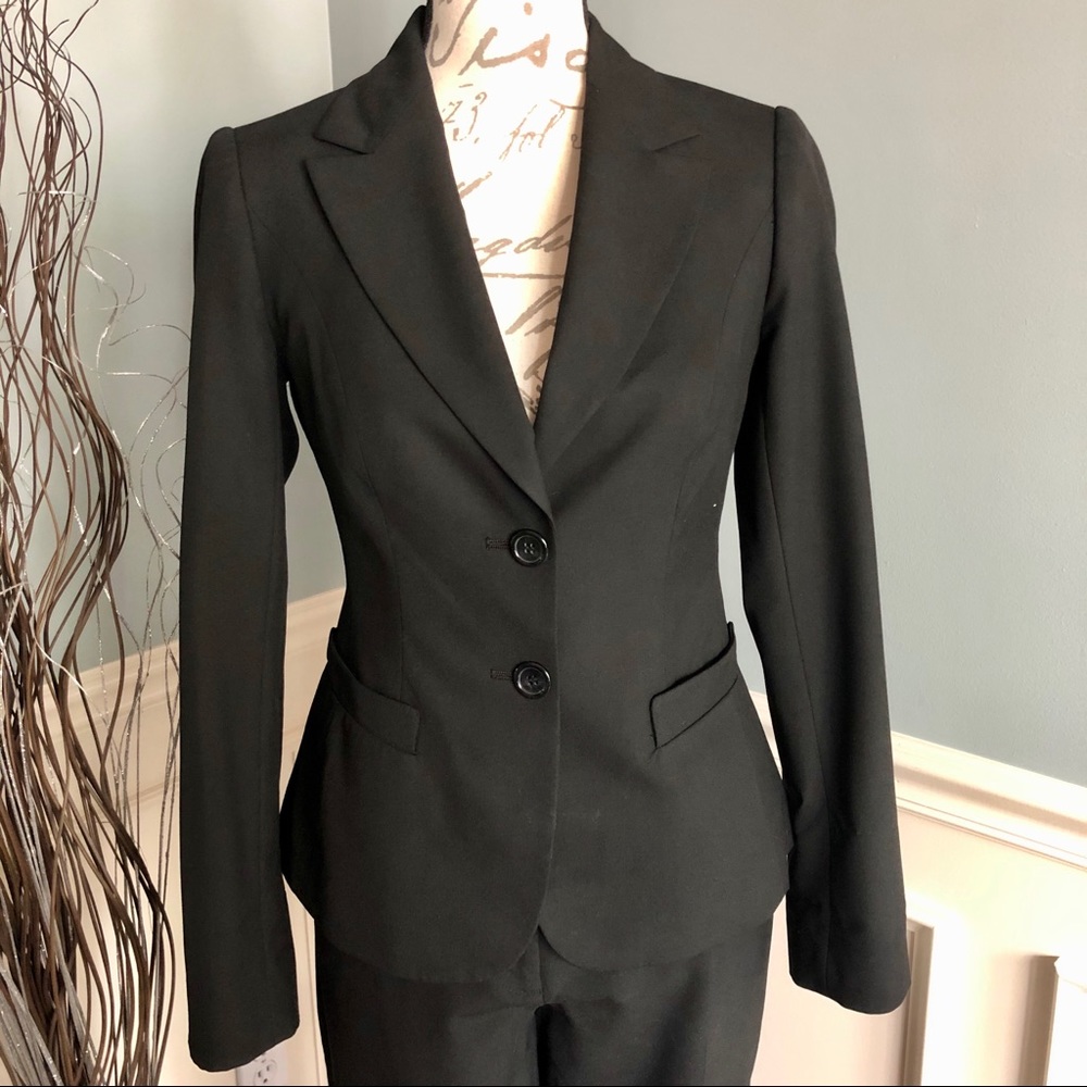 Timeless black pantsuit from The Limited